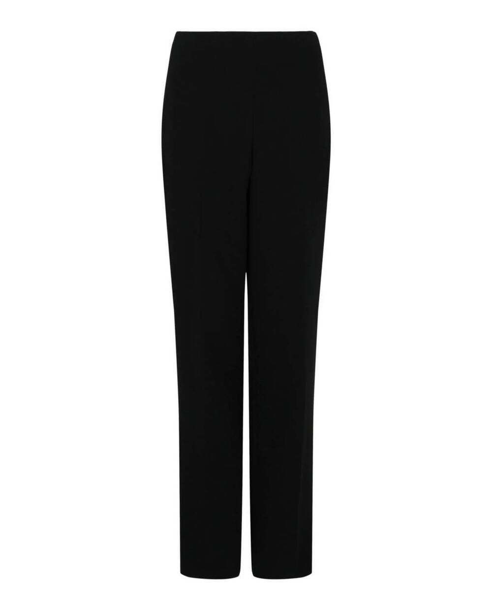 NEW SALVATORE FERRAGAMO women's creased bootcut pants in black